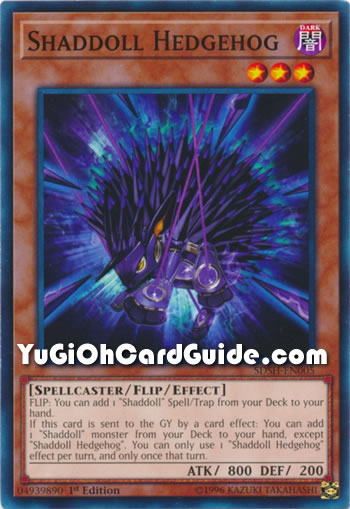 Yu-Gi-Oh Card: Shaddoll Hedgehog