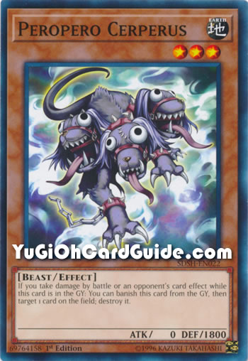 Yu-Gi-Oh Card: Peropero Cerperus