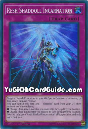 Yu-Gi-Oh Card: Resh Shaddoll Incarnation