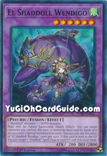 Yu-Gi-Oh Card: El Shaddoll Wendigo