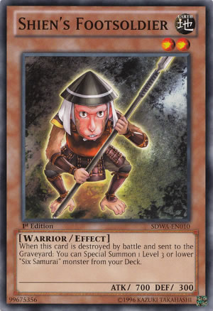 Yu-Gi-Oh Card: Shien's Footsoldier