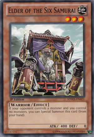 Yu-Gi-Oh Card: Elder of the Six Samurai