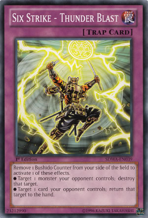 Yu-Gi-Oh Card: Six Strike - Thunder Blast