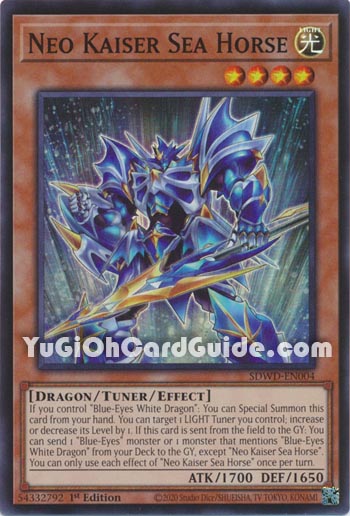 Yu-Gi-Oh Card: Neo Kaiser Sea Horse