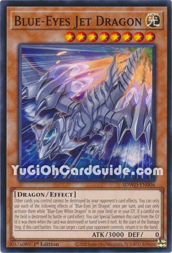 Yu-Gi-Oh Card: Blue-Eyes Jet Dragon