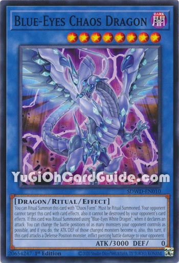 Yu-Gi-Oh Card: Blue-Eyes Chaos Dragon