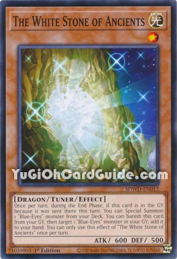 Yu-Gi-Oh Card: The White Stone of Ancients