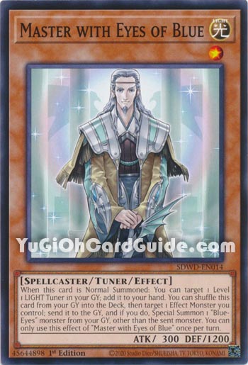 Yu-Gi-Oh Card: Master with Eyes of Blue