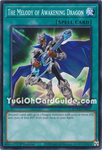 Yu-Gi-Oh Card: The Melody of Awakening Dragon