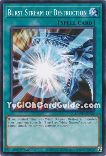 Yu-Gi-Oh Card: Burst Stream of Destruction