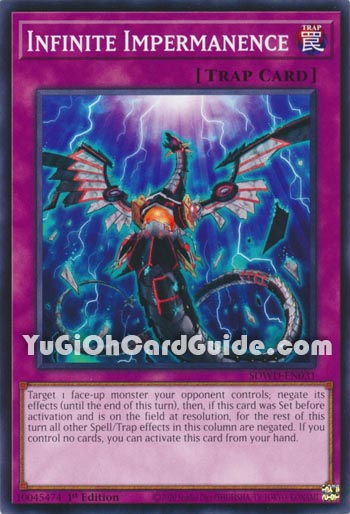 Yu-Gi-Oh Card: Infinite Impermanence