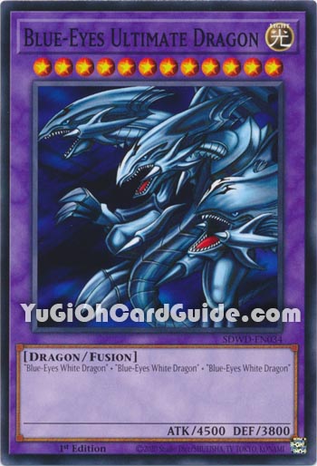 Yu-Gi-Oh Card: Blue-Eyes Ultimate Dragon