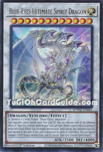 Yu-Gi-Oh Card: Blue-Eyes Ultimate Spirit Dragon