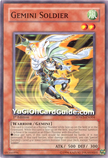 Yu-Gi-Oh Card: Gemini Soldier