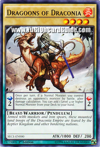 Yu-Gi-Oh Card: Dragoons of Draconia