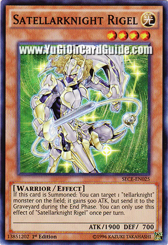 Yu-Gi-Oh Card: Satellarknight Rigel