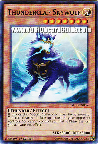 Yu-Gi-Oh Card: Thunderclap Skywolf