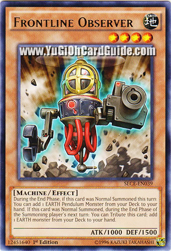 Yu-Gi-Oh Card: Frontline Observer