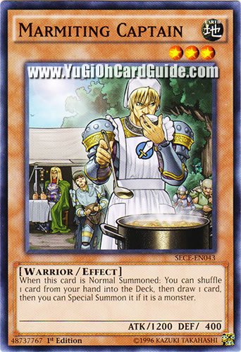 Yu-Gi-Oh Card: Marmiting Captain
