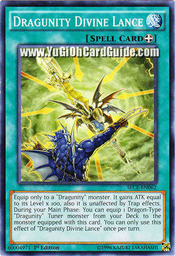 Yu-Gi-Oh Card: Dragunity Divine Lance
