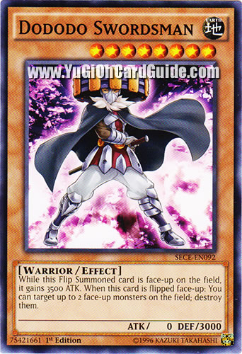 Yu-Gi-Oh Card: Dododo Swordsman