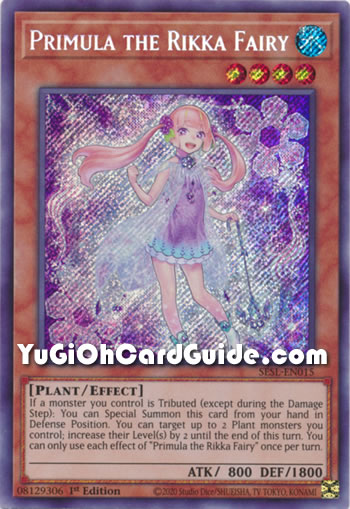 Yu-Gi-Oh Card: Primula the Rikka Fairy