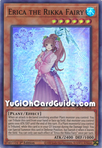 Yu-Gi-Oh Card: Erica the Rikka Fairy