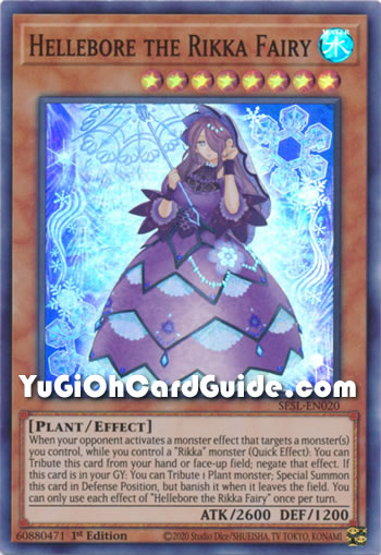 Yu-Gi-Oh Card: Hellebore the Rikka Fairy