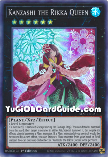 Yu-Gi-Oh Card: Kanzashi the Rikka Queen