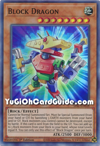 Yu-Gi-Oh Card: Block Dragon