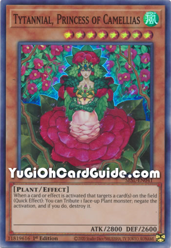 Yu-Gi-Oh Card: Tytannial, Princess of Camellias