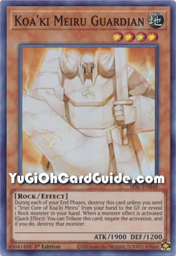 Yu-Gi-Oh Card: Koa'ki Meiru Guardian