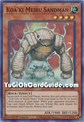 Yu-Gi-Oh Card: Koa'ki Meiru Sandman
