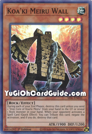 Yu-Gi-Oh Card: Koa'ki Meiru Wall