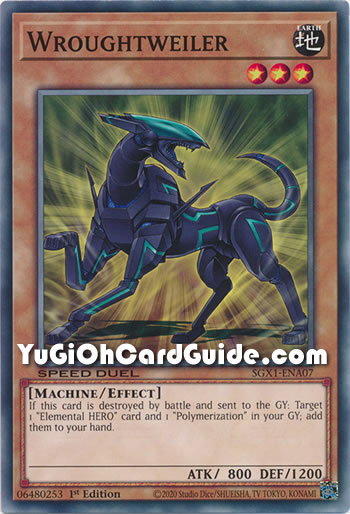 Yu-Gi-Oh Card: Wroughtweiler