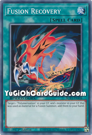 Yu-Gi-Oh Card: Fusion Recovery