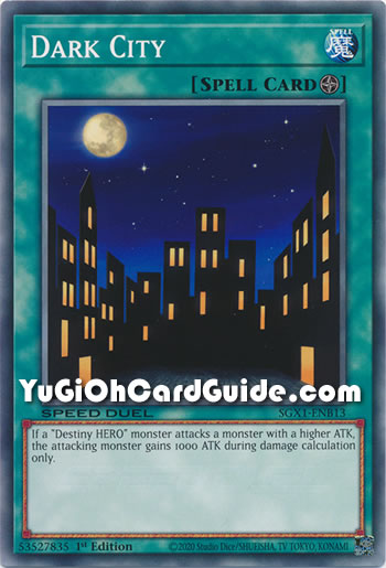Yu-Gi-Oh Card: Dark City