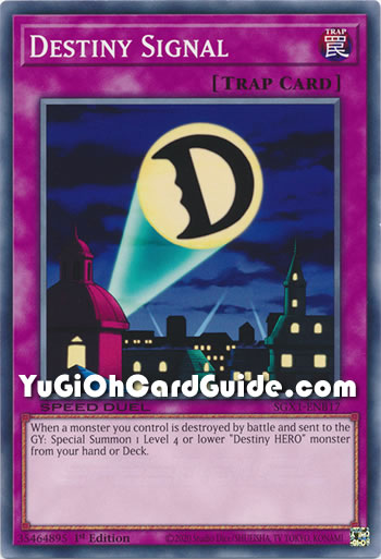 Yu-Gi-Oh Card: Destiny Signal