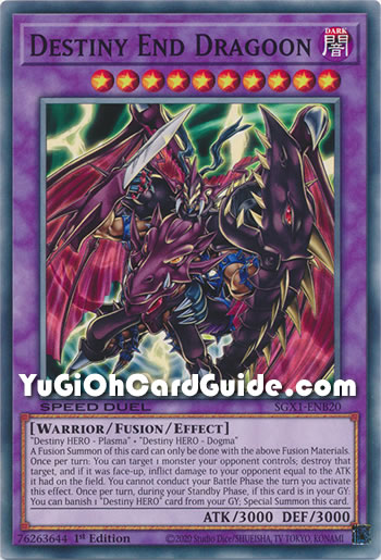 Yu-Gi-Oh Card: Destiny End Dragoon