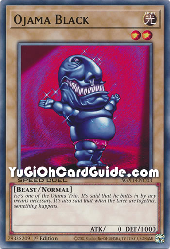Yu-Gi-Oh Card: Ojama Black