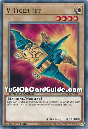 Yu-Gi-Oh Card: V-Tiger Jet