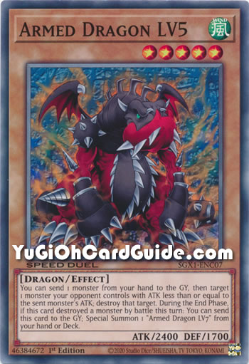Yu-Gi-Oh Card: Armed Dragon LV5
