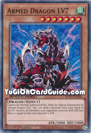 Yu-Gi-Oh Card: Armed Dragon LV7