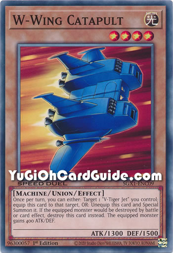 Yu-Gi-Oh Card: W-Wing Catapult