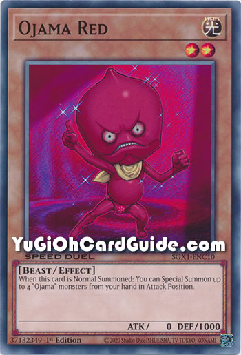 Yu-Gi-Oh Card: Ojama Red
