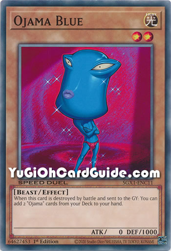 Yu-Gi-Oh Card: Ojama Blue
