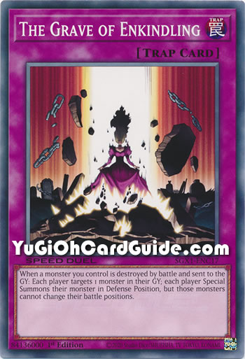 Yu-Gi-Oh Card: The Grave of Enkindling