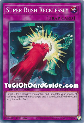 Yu-Gi-Oh Card: Super Rush Recklessly