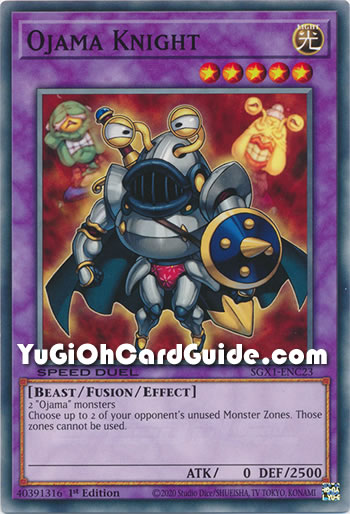 Yu-Gi-Oh Card: Ojama Knight