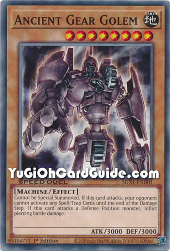 Yu-Gi-Oh Card: Ancient Gear Golem